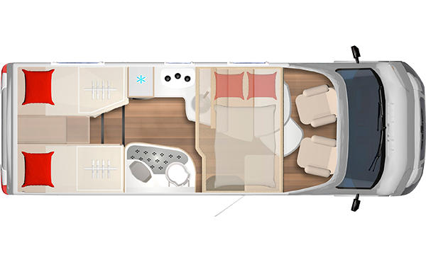 Bürstner IXEO Limited T726 G Grundriss